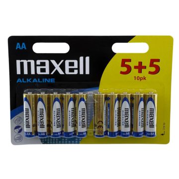 Maxell alkáli ceruzaelem LR6 5 + 5 db - 06101