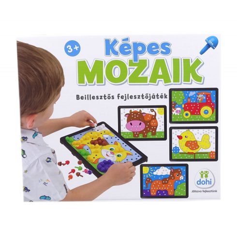 Képes mozaik - beillesztős fejlesztőjáték - 06334