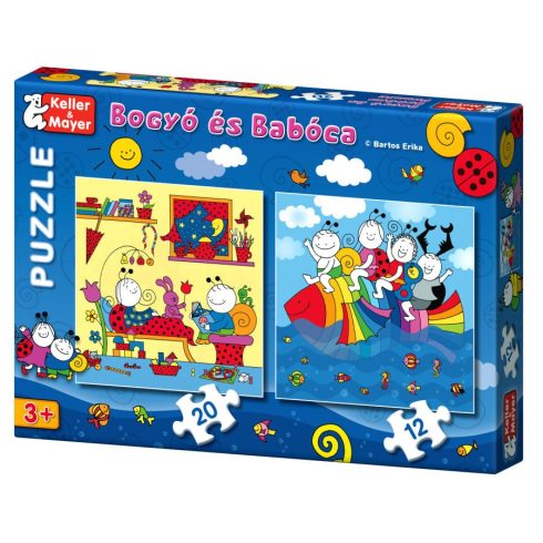 Bogyó és Babóca puzzle játék - szivárványhal - 06429