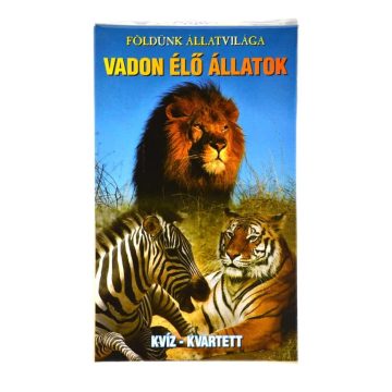   Kvíz kvartett, Állatos kártya csomag, Vadon élő állatok, 06513