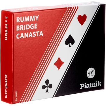   Piatnik Römi kártya, Standard/Bild, 2 x 55 lapos csomag, 06915