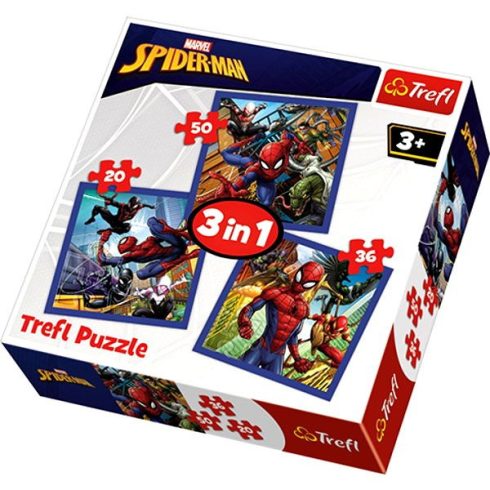 Trefl 3 az 1-ben puzzle - Marvel Pókember erő - 07720