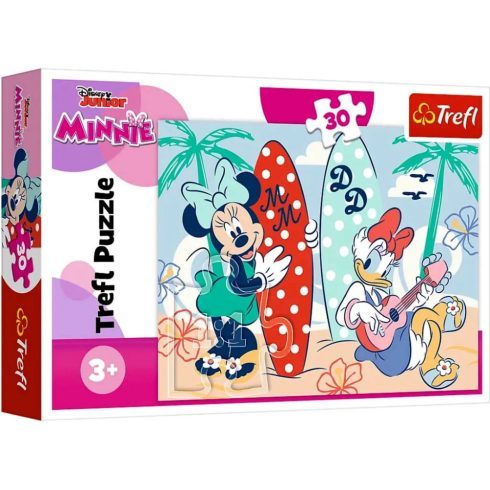 Trefl, 30 darabos, Színpompás Minnie egér puzzle csomag, 07798
