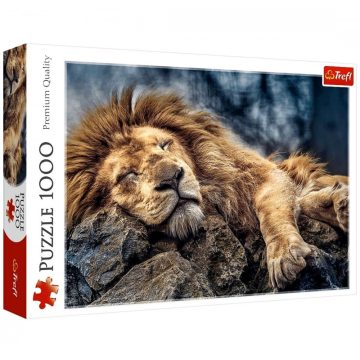 Trefl - 1000 darabos puzzle csomag - Alvó oroszlán - 07814