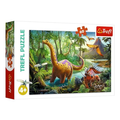 Trefl 60 darabos puzzle csomag, Dinoszauruszok, 07818