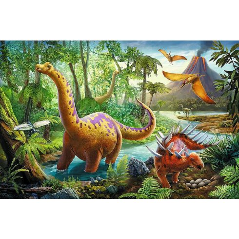 Trefl 60 darabos puzzle csomag, Dinoszauruszok, 07818