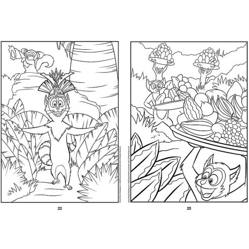 Madagaszkár, Trefl kifestőkönyv, 07822