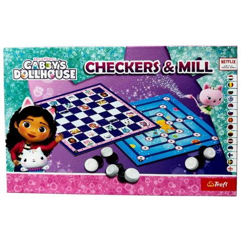 Trefl Gabi babaháza, Dáma és Malom társasjáték, 07829