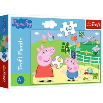   Trefl, 60 darabos Peppa, Móka a barátokkal puzzle csomag, 07840