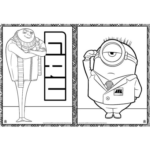Trefl, Minyonok kifestőkönyv, 07841