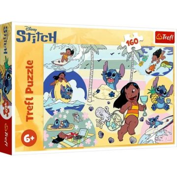 Trefl, 160 darabos Lilo és Stitch puzzle csomag, 07844