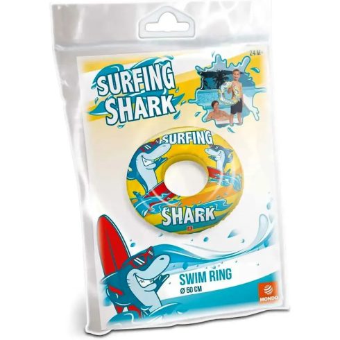 Mondo Toys, Cápás felfújható úszógumi, 50 cm, 08602