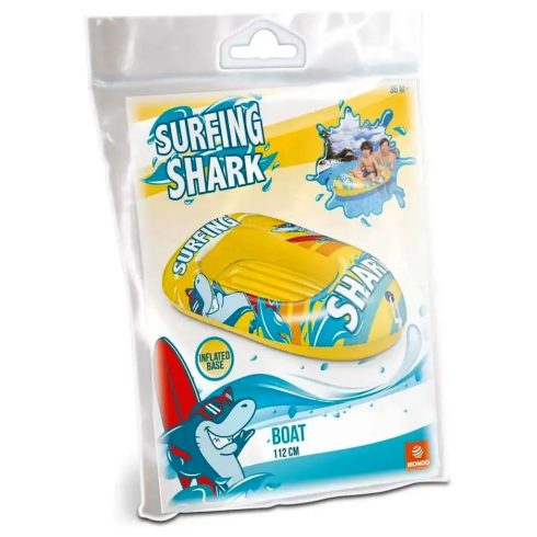 Mondo Toys, Cápás, felfújható csónak, 112 cm, 08617