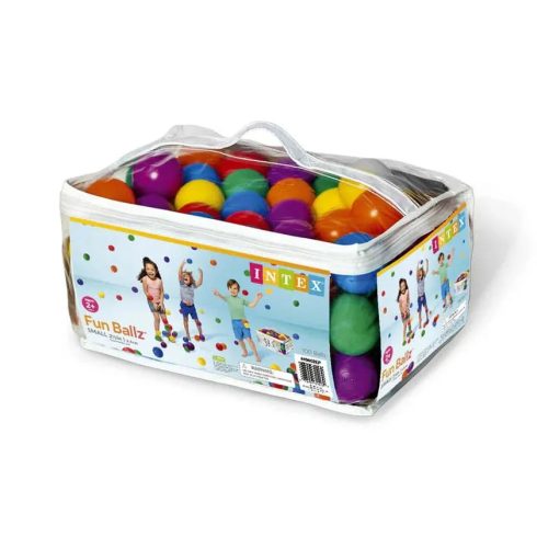 Fun Ballz, 100 darabos, 6,5 cm-es, kislabda csomag hordtáskával, 08622