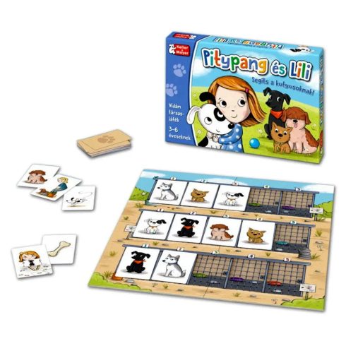 Pitypang és Lili, Segíts a kutyusoknak társasjáték, 09623
