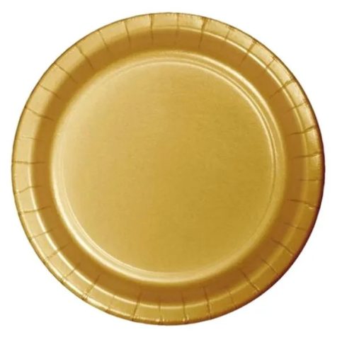 Arany parti tányér, 8 darabos csomag, 23 cm, 09716