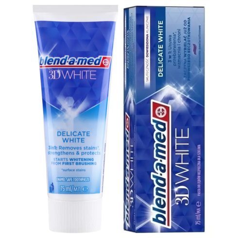 Blend-a-med fogkrém 3D white 75ml Delicate White - 10143