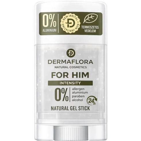 Dermaflora, For Him, 0%-os férfi dezodor gél stift, 50 ml, 10202