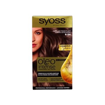   Syoss Color Oleo, intenzív olaj hajfesték, 6-54 hamvas sötétszőke, 10253