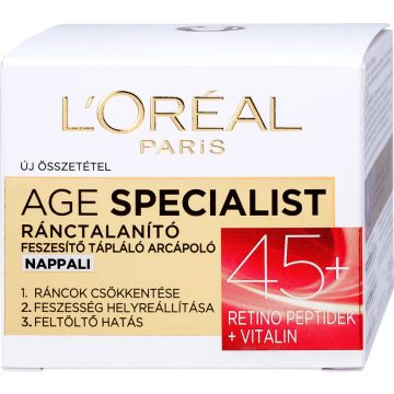  L'Oréal, Age Specialist, nappali ránctalanító krém, 45+, 50 ml, 10303