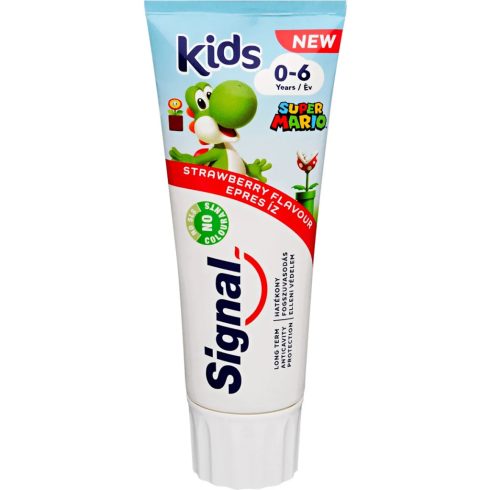 Signal gyerek fogkrém, Super Mario, epres, 75 ml, 10304