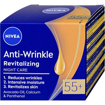 Nivea, ránctalanító éjszakai krém, 50 ml, 55+, 10378