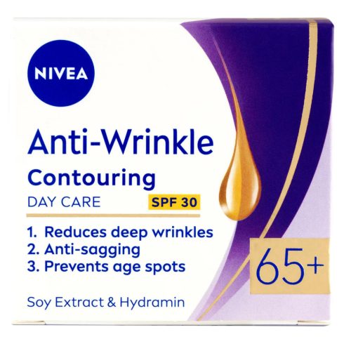 Nivea, ránctalanító nappali krém, 50 ml, 65+, SPF 30, 10379