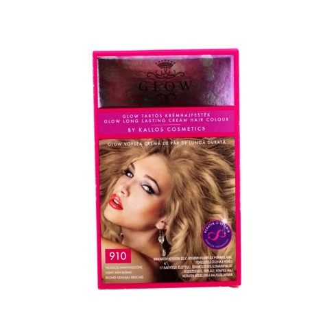 Kallos Glow hajfesték, 910 világos hamvasszőke, 40 ml, 10442