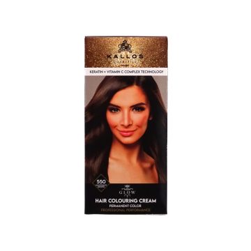 Kallos Glow hajfesték, 550 mahagóni barna, 60 ml, 10444
