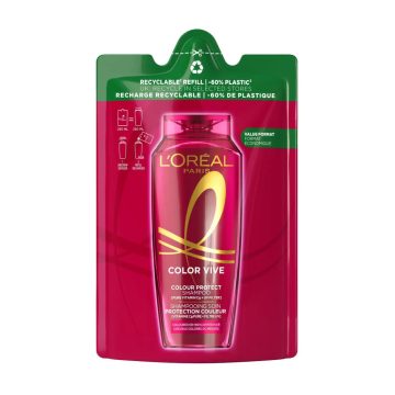   L'Oréal, Sampon utántöltő, Color Vive festett hajra, 250 ml, 10483