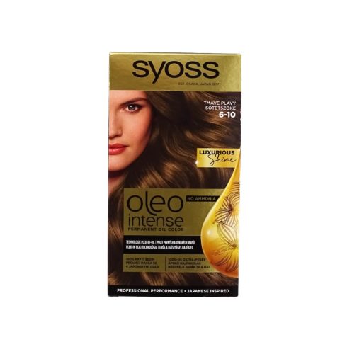 Syoss Color Oleo, intenzív olaj hajfesték, 6-10 sötétszőke, 10530