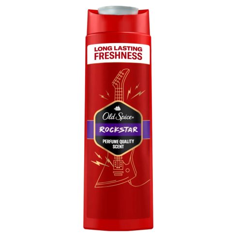 Old Spice Férfi tusfürdő, 400 ml, Rockstar, 10576