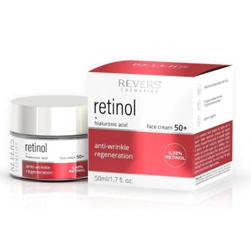 Revers arckrém, retinol + hialuronsav, 50+, 50 ml, 10676