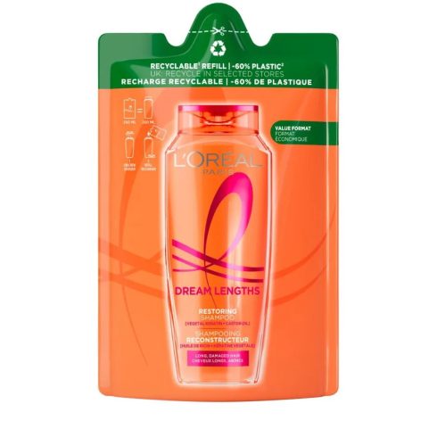 L'Oréal, Sampon utántöltő, Dream Lengths, 250 ml, 10720