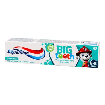   Aquafresh, Mancs őrjáratos gyermek fogkrém, big teeth, 50 ml, 10960