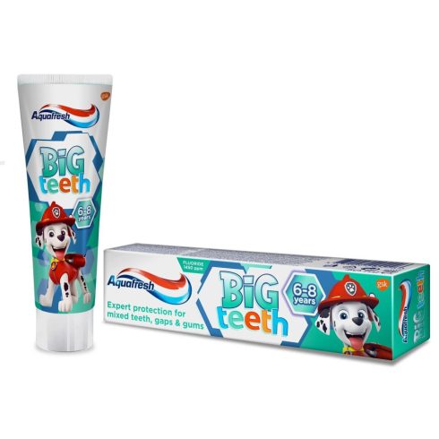 Aquafresh, Mancs őrjáratos gyermek fogkrém, big teeth, 50 ml, 10960