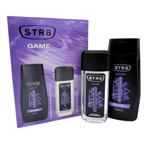 STR8 ajándékcsomag natural spray 85 ml + tusfürdő 250 ml Game - 10963