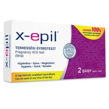 X-Epil Terhességi gyorsteszt csík, 2 db, 10967