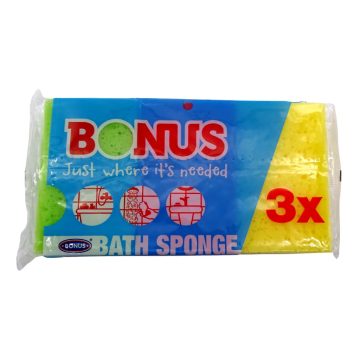 Bonus Fürdőszivacs, 3 darabos csomag, 11276
