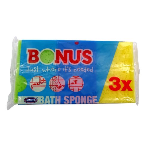 Bonus Fürdőszivacs, 3 darabos csomag, 11276