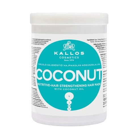 Kallos, Coconut Hajpakoló, 1000 ml, 11380