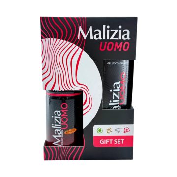   Malizia Uomo Musk Ajándékcsomag, 150 ml dezodor + 250 ml tusfürdő-sampon, 11461