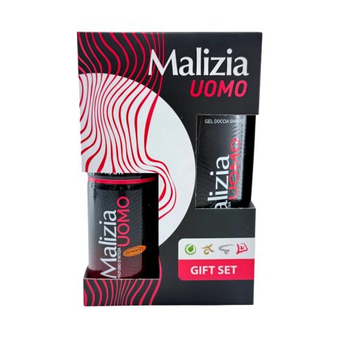 Malizia Uomo Musk Ajándékcsomag, 150 ml dezodor + 250 ml tusfürdő-sampon, 11461