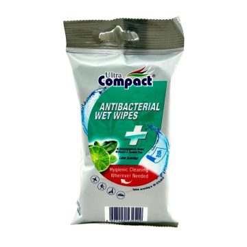   Ultra Compact antibakteriális nedves törlőkendő, 15 darabos csomag, 11537