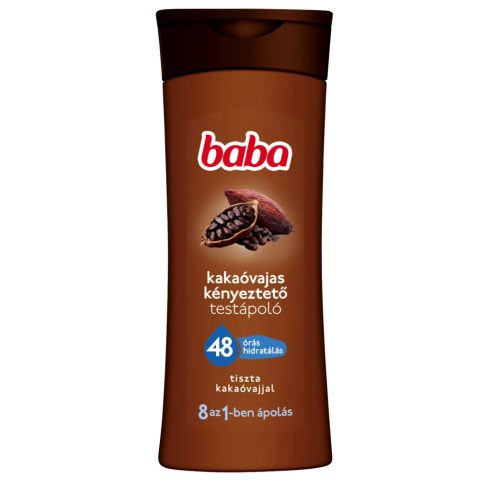 Baba, kakaóvajas kényeztető testápoló, 400 ml, 11726