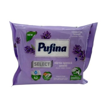 Pufina nedves toalettepapír levender 42 db - 11774