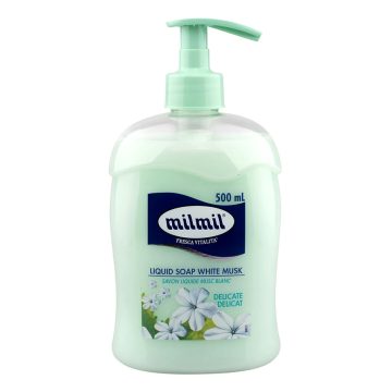 Mil Mil, Fehér pézsma folyékony szappan, 500 ml, 11781