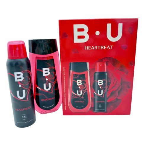 B.U. ajándékcsomag deo 150 ml + tusfürdő 250 ml Heartbeat - 11912