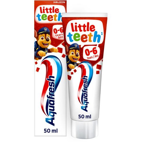 Aquafresh, Mancs őjráratos gyermek fogkrém, little teeth, 50 ml, 11943