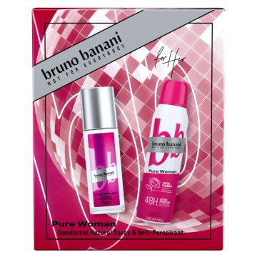   Bruno Banani ajándék csomag natural spray 75 ml + deo 150 ml Pure - 11976